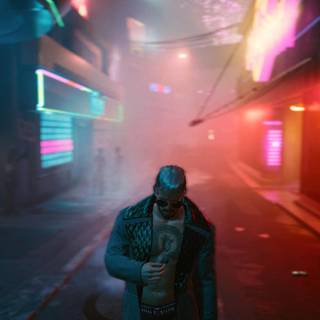 iPhone 4k Cyberpunk wallpaper