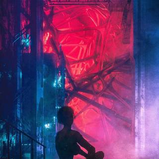 iPhone 4k Cyberpunk wallpaper