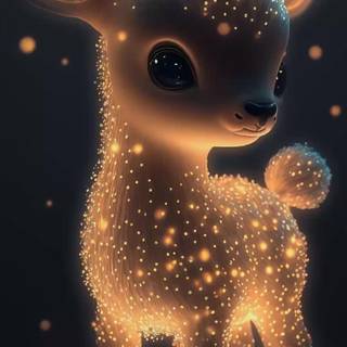Baby reindeer wallpaper
