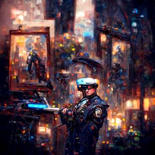 Cyber police wallpaper