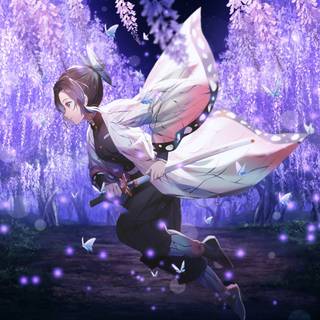 Wisteria Demon Slayer wallpaper