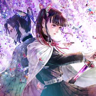 Wisteria Demon Slayer wallpaper