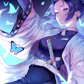 Wisteria Demon Slayer wallpaper