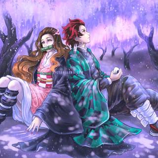 Wisteria Demon Slayer wallpaper