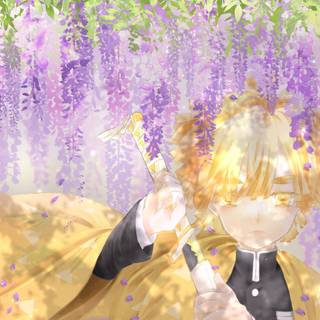 Wisteria Demon Slayer wallpaper