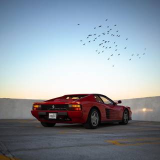 Ferrari Testarossa phone wallpaper