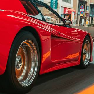 Ferrari Testarossa phone wallpaper