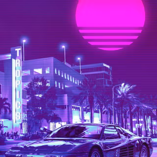 Ferrari Testarossa phone wallpaper