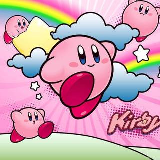 Kirby summer laptop wallpaper