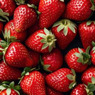 Strawberries 4k iPhone aesthetic wallpaper