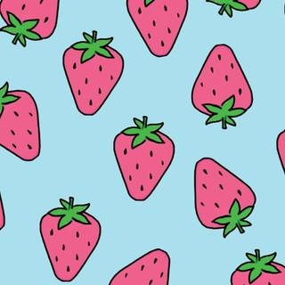 Strawberries 4k iPhone aesthetic wallpaper