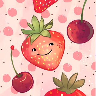 Strawberries 4k iPhone aesthetic wallpaper