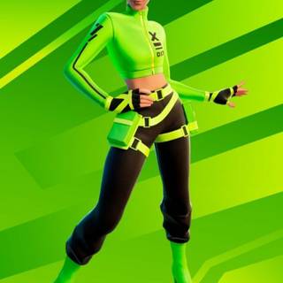 Fortnite green girl wallpaper