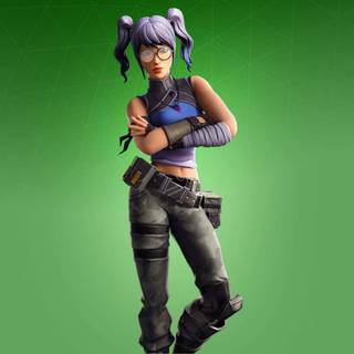 Fortnite green girl wallpaper