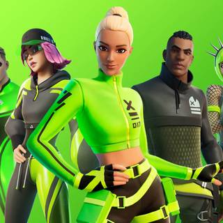 Fortnite green girl wallpaper