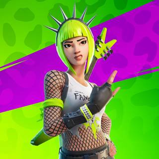 Fortnite green girl wallpaper