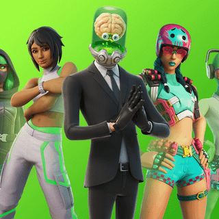 Fortnite green girl wallpaper