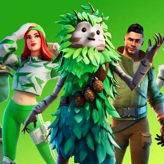 Fortnite green girl wallpaper