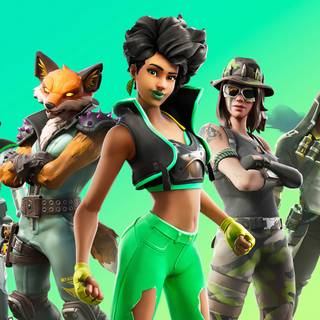 Fortnite green girl wallpaper