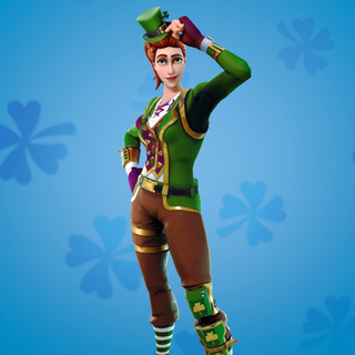 Fortnite green girl wallpaper