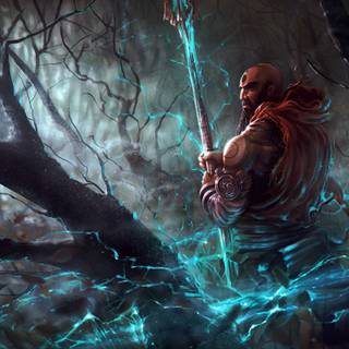 Warrior monk wallpaper