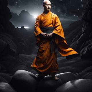 Warrior monk wallpaper