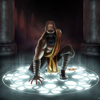 Warrior monk wallpaper