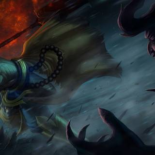 Warrior monk wallpaper