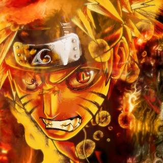 Naruto and Nine Tailed Fox wallpaper