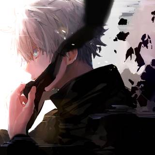 Gojo Saturo 4k desktop wallpaper