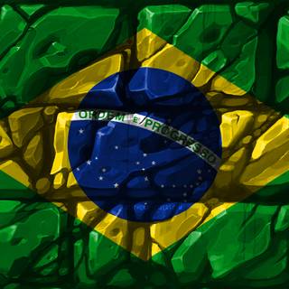 Brazil flag 4k wallpaper