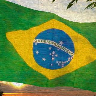 Brazil flag 4k wallpaper