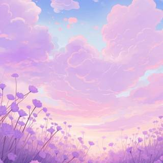 Pastel purple iPhone wallpaper