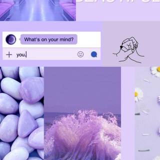 Pastel purple iPhone wallpaper