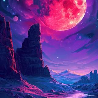 Dark neon phone wallpaper