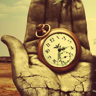 Clock iPhone wallpaper