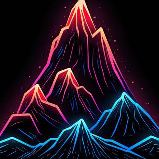 Dark neon phone wallpaper