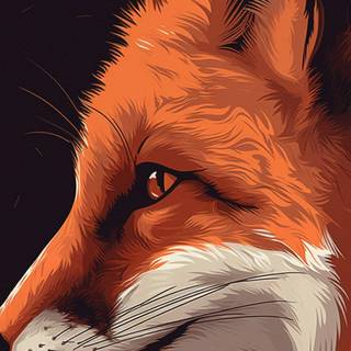 Red fox iPhone wallpaper