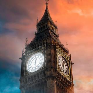 Clock iPhone wallpaper