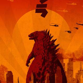 Godzilla poster wallpaper