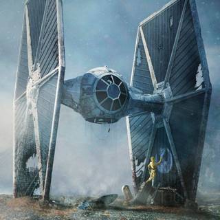 TIE Fighter iPhone wallpaper