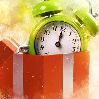 Clock iPhone wallpaper