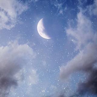 Half moon phone wallpaper