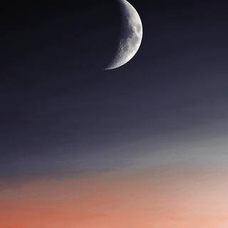 Half moon phone wallpaper