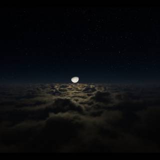 Dark night moon wallpaper