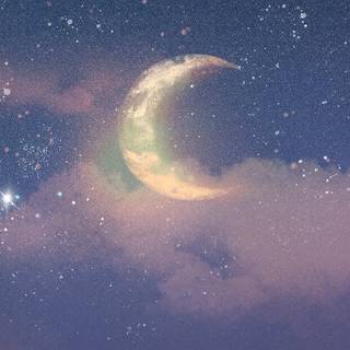 Half moon phone wallpaper