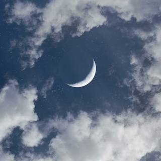 Half moon phone wallpaper