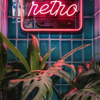 Neon sign phone wallpaper