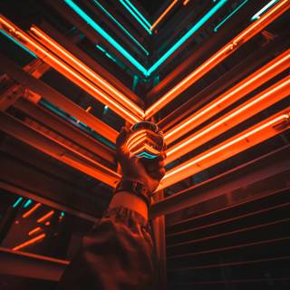 Neon sign phone wallpaper