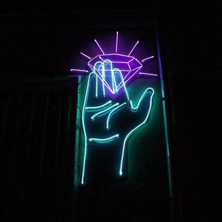 Neon sign phone wallpaper